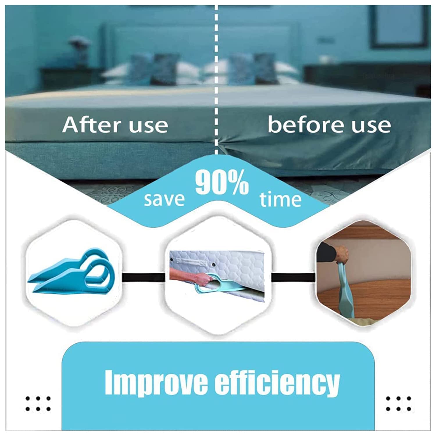 Bed sheet changer with mattress lifter Bed sheet changer with mattress lifter